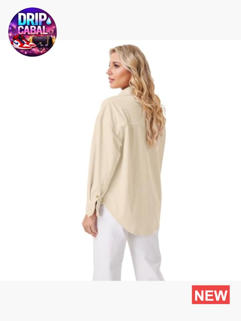 Oversized Long Sleeve Corduroy Button Down Shirt Jacket Blouse Fall Top - Picture 6 of 7